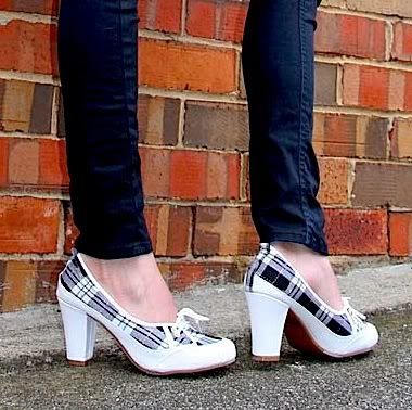 WOMEN SHOES PUNK/SKATER PLAID/T...